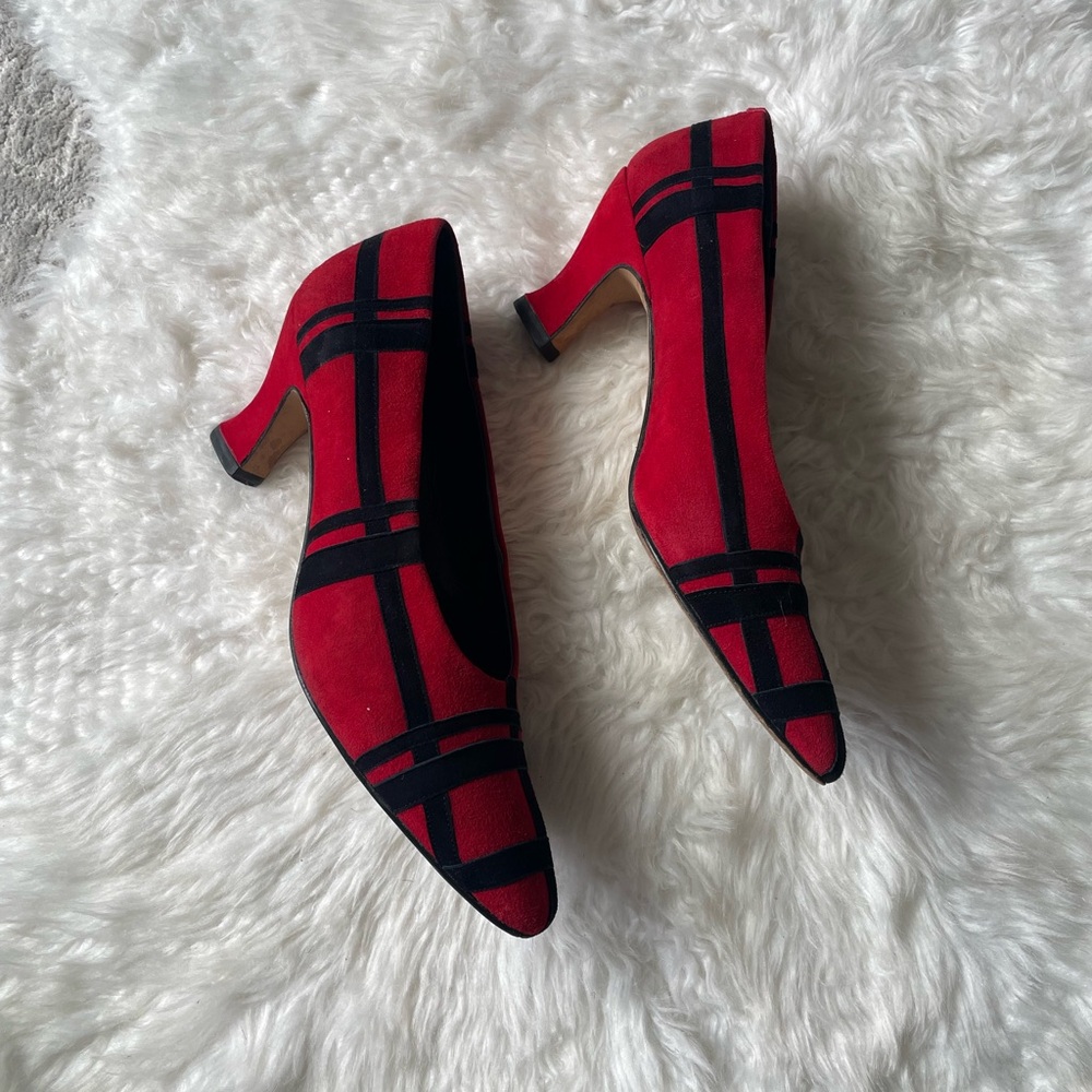 VINTAGE SAKS FIFTH AVENUE KITTEN HEELS - Picture 2 of 8